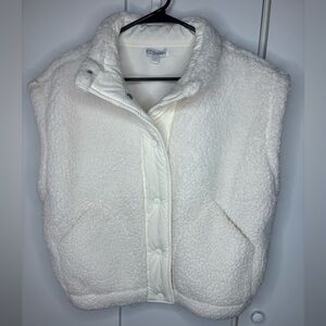 P.J. Salvage Cream Fleece Vest